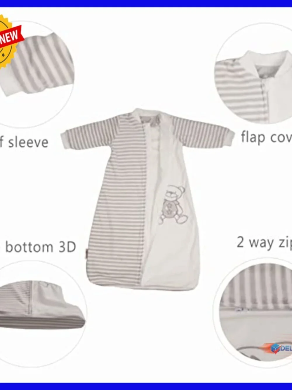 Toddler Wearable Blanket Long Sleeve Sleeping Sack 2-4T Flannel Velour